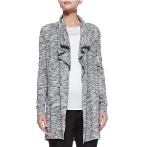 Theory Trincy Gray Long Open Cardigan